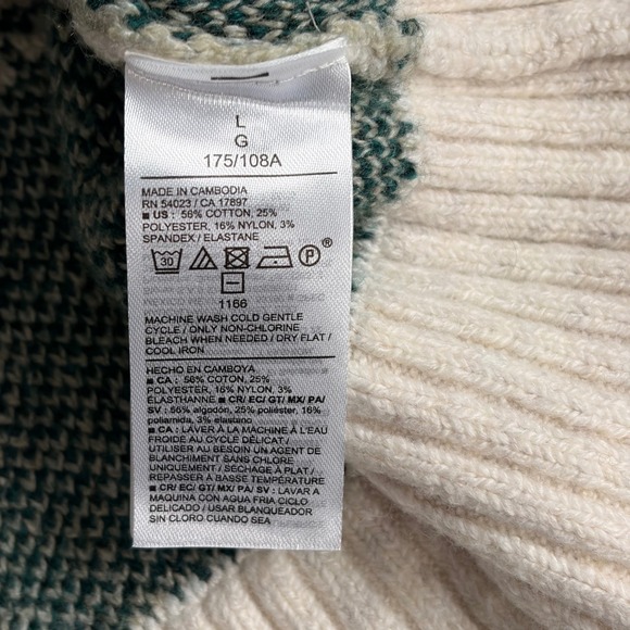 Old Navy SoSoft Mountain Landscape Intarsia Crew Neck Sweater Men's L Unisex - Picture 5 of 7